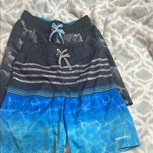 Gerry Boys' Blue Ombre Stripe Swim Trunks